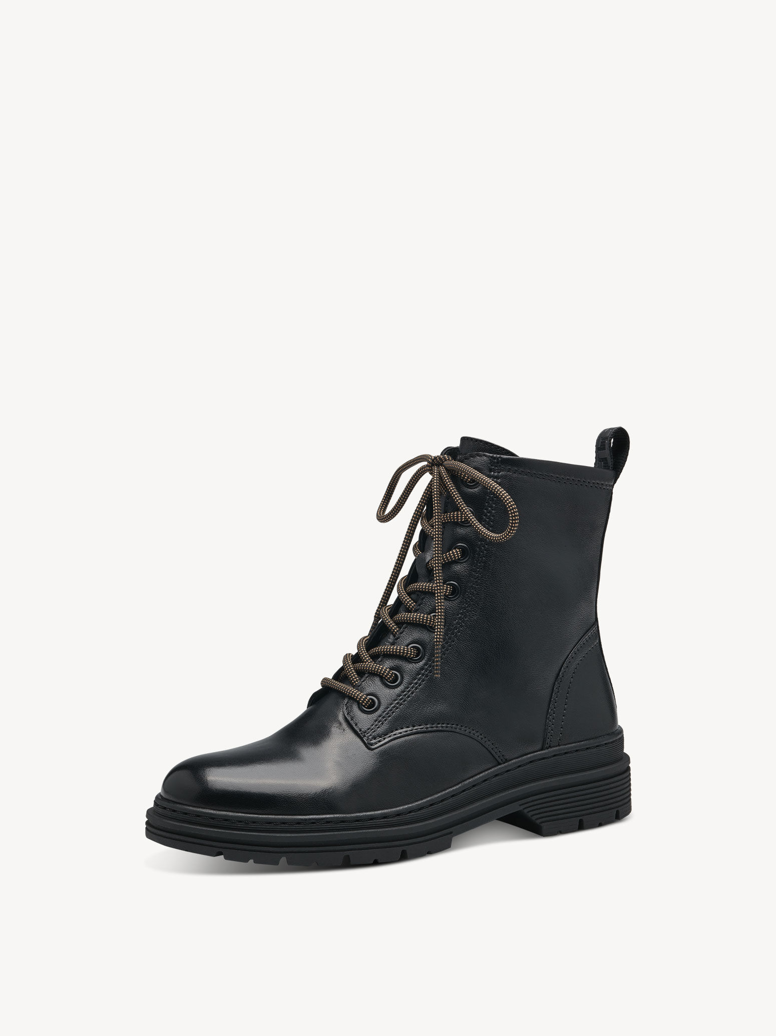 Bottine en cuir - noir
