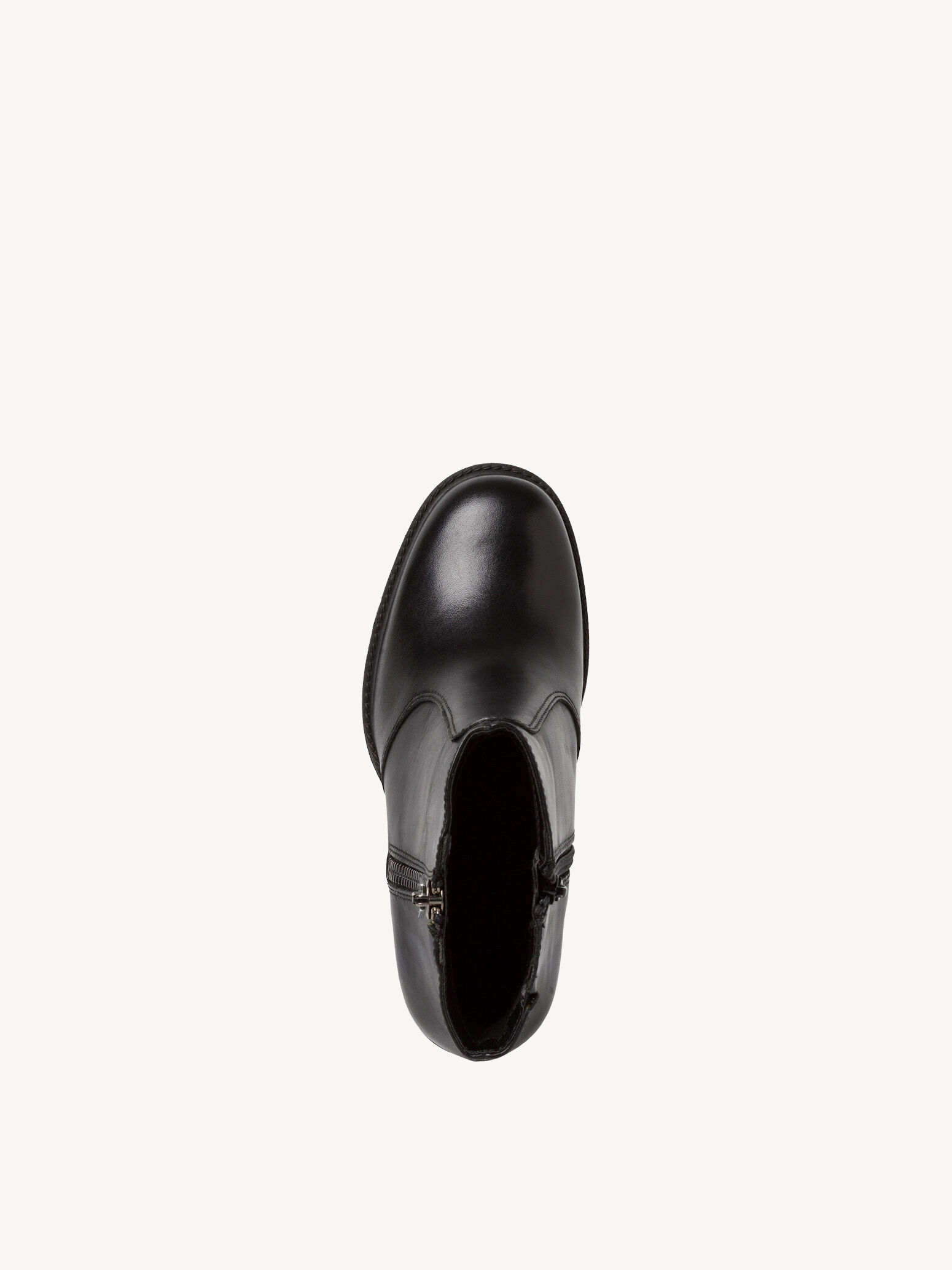 Bottine en cuir - noir