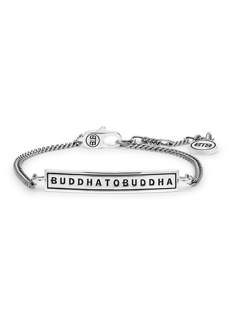 Brățară de gleznă din argint cu logo-ul distinctiv Buddha.