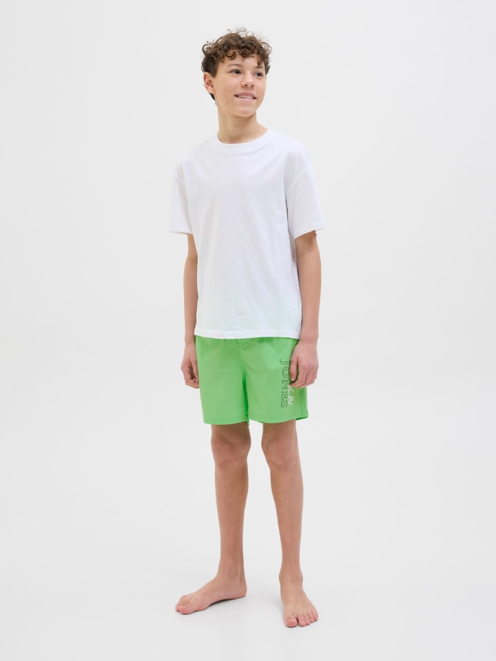 JACK & JONES Junior Badeshorts  JPSTMAUI JJSWIM DOUBLE LOGO JNR in summer green günstig kaufen