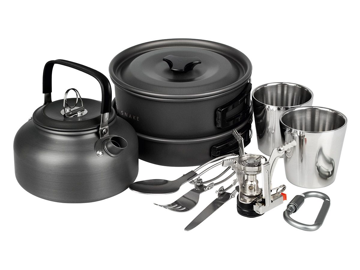 Black Snake 10-teiliges Kochgeschirr Camping Set