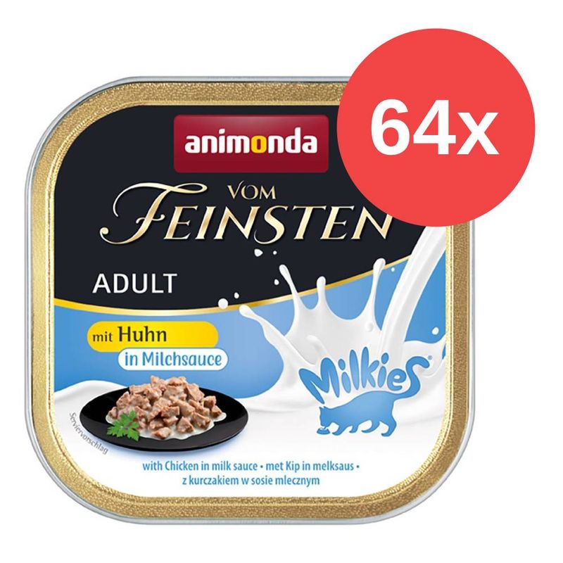 Sparpaket animonda Vom Feinsten Adult Milkies in Sauce 64 x 100 g