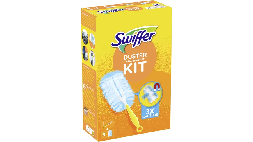 Swiffer Staubmagnet Starterset (Griff + 3 Tücher)