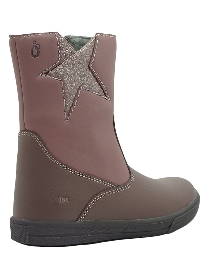 lamino Leder-Boots in Mauve günstig kaufen