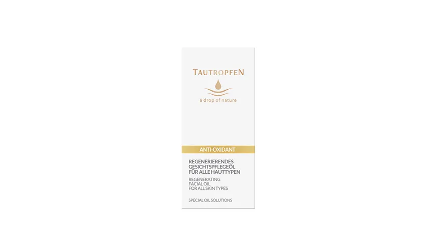 TAUTROPFEN Antioxidant Regenerierendes Gesichtspflegeöl 15 ml