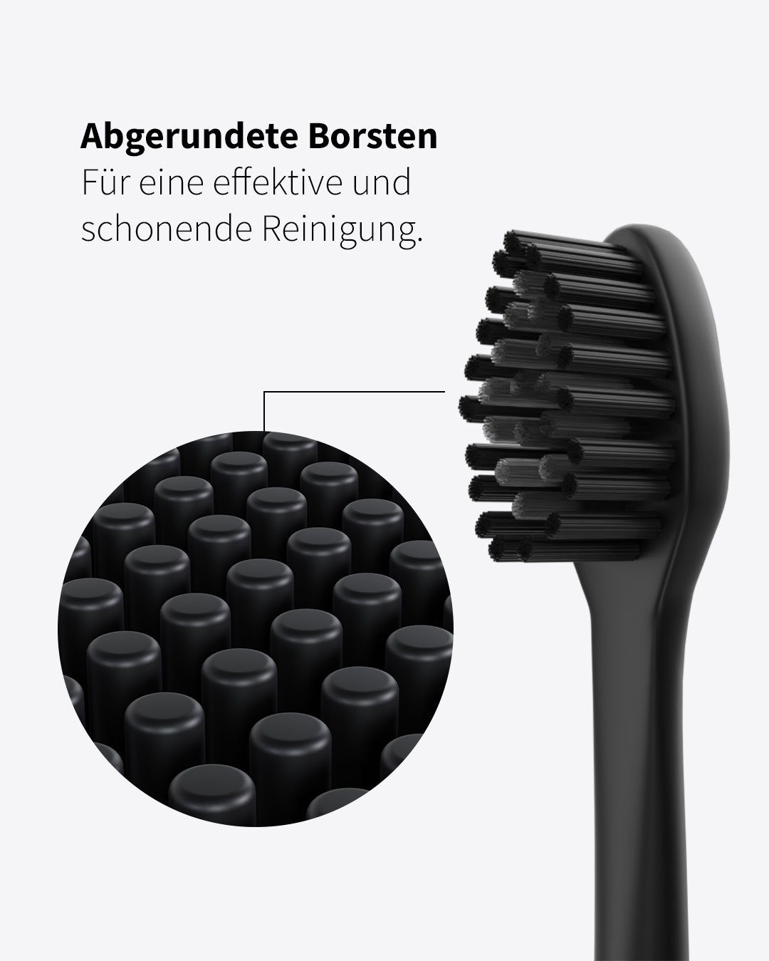Zahnheld Aufsteckbürsten Basic Medium, 3 Stück Weiß, 3 mittelharte Wechselköpfe (plastikfrei verpackt)