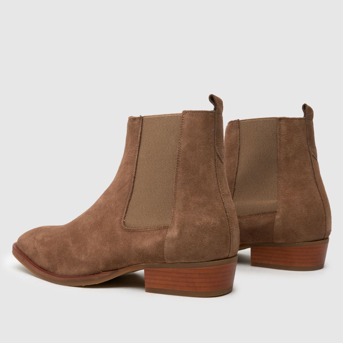 Schuh Dennis velúr western csizma kő színben