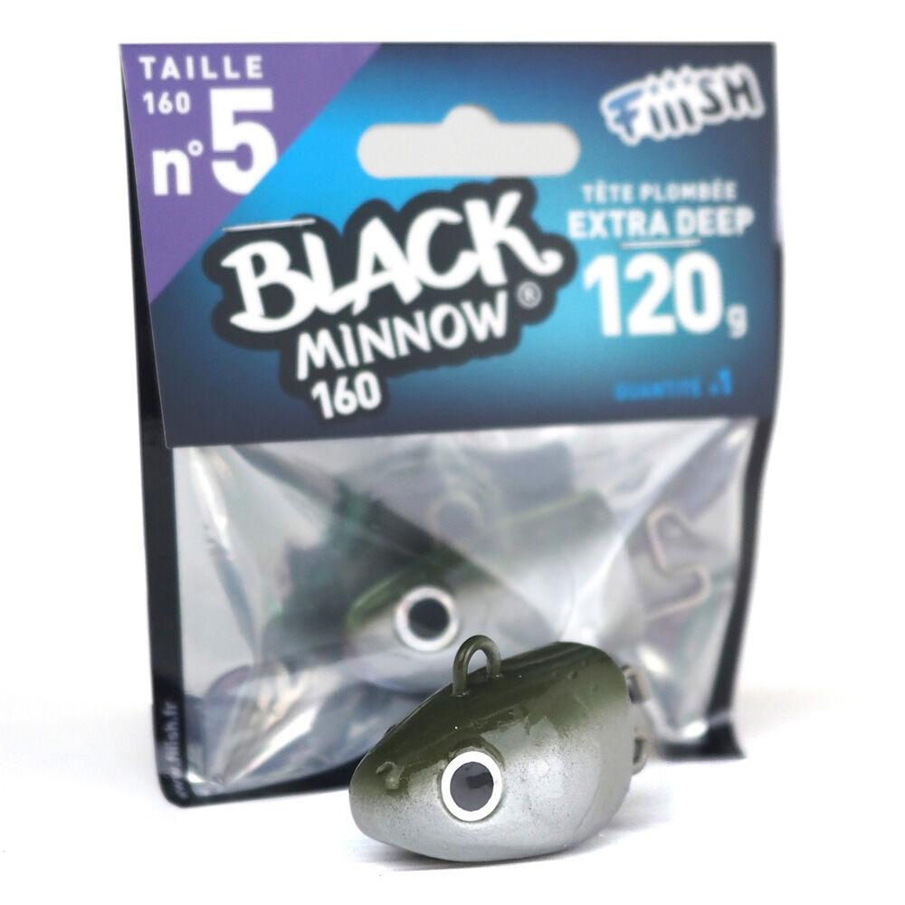Jig head fiiish black minnow160 extra deep 120g (x1)