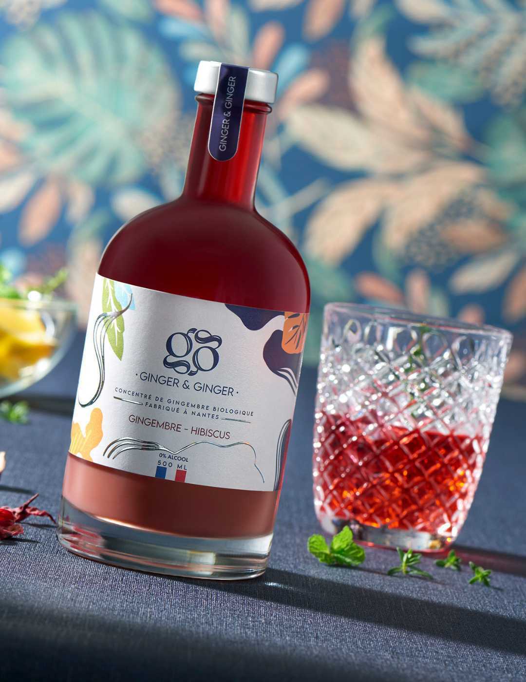 Ginger&Ginger : L'Hibiscus - Gueule de joie 0° |  50 cl