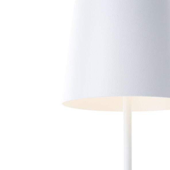 LED-Akku-Tischleuchte Kaami, weiß-matt