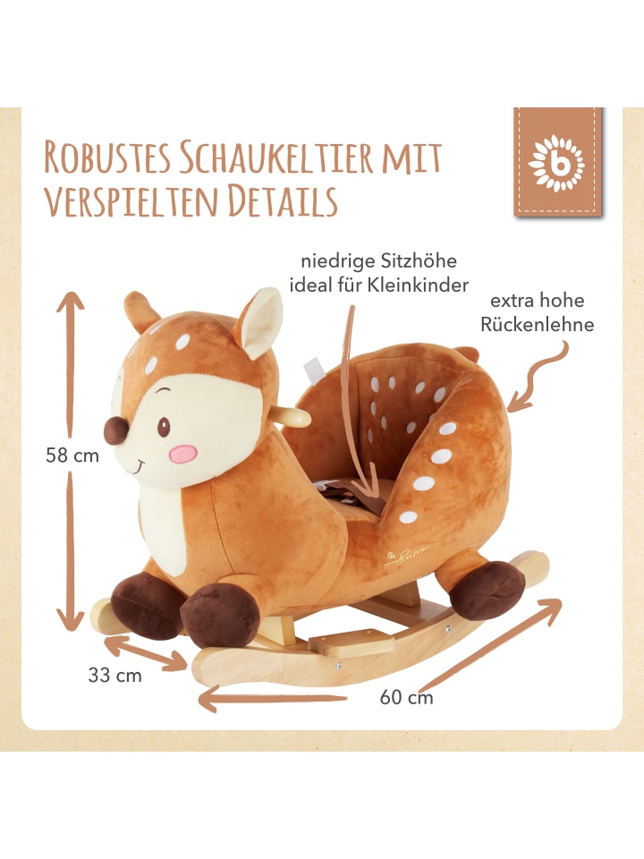 Bieco Spielwaren Schaukeltier Reh Lina in Braun günstig kaufen onesize