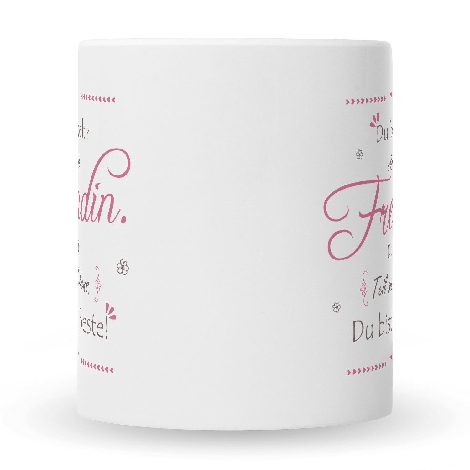 GRAVURZEILE Tasse Bedruckte Tasse mit Spruch - Du bist mehr als nur eine Freundin, Herzliche Geschenke für die beste Freundin zum Geburtstag Weihnachten