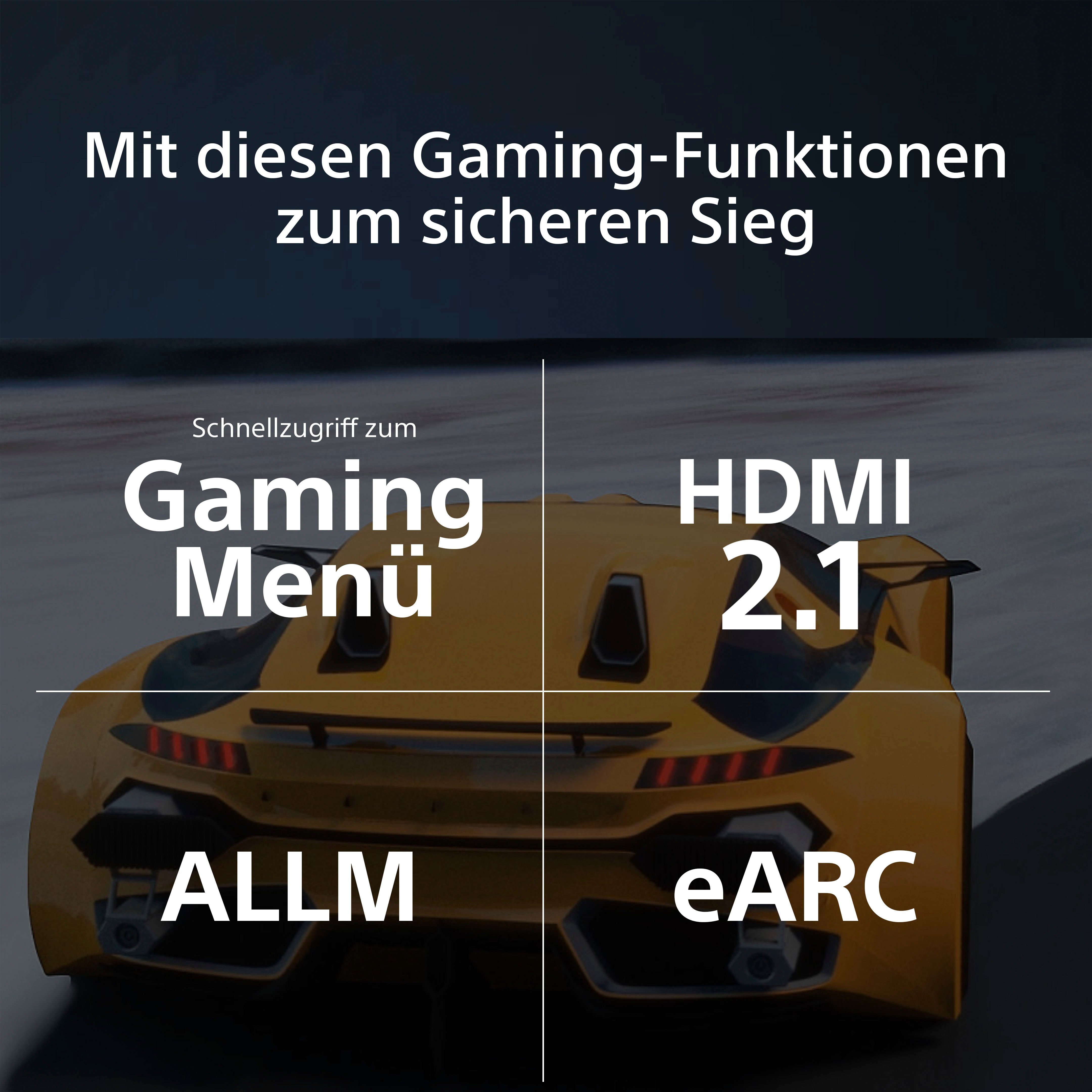 Sony KD-55X75WL LED-Fernseher (139 cm/55 Zoll, 4K Ultra HD, Google TV, Smart-TV, BRAVIA CORE, HDMI 2.1, Gaming-Menü)