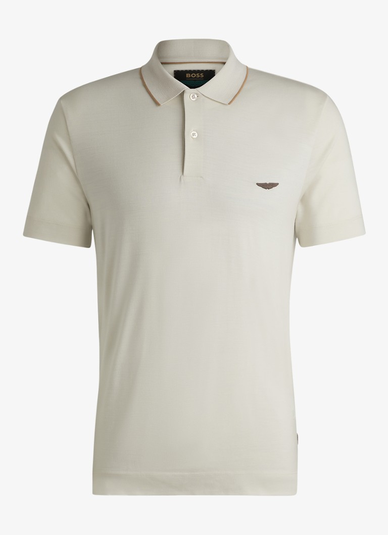 HUGO BOSS BOSS x ASTON MARTIN polo majica regularnog kroja od djevičanske vune