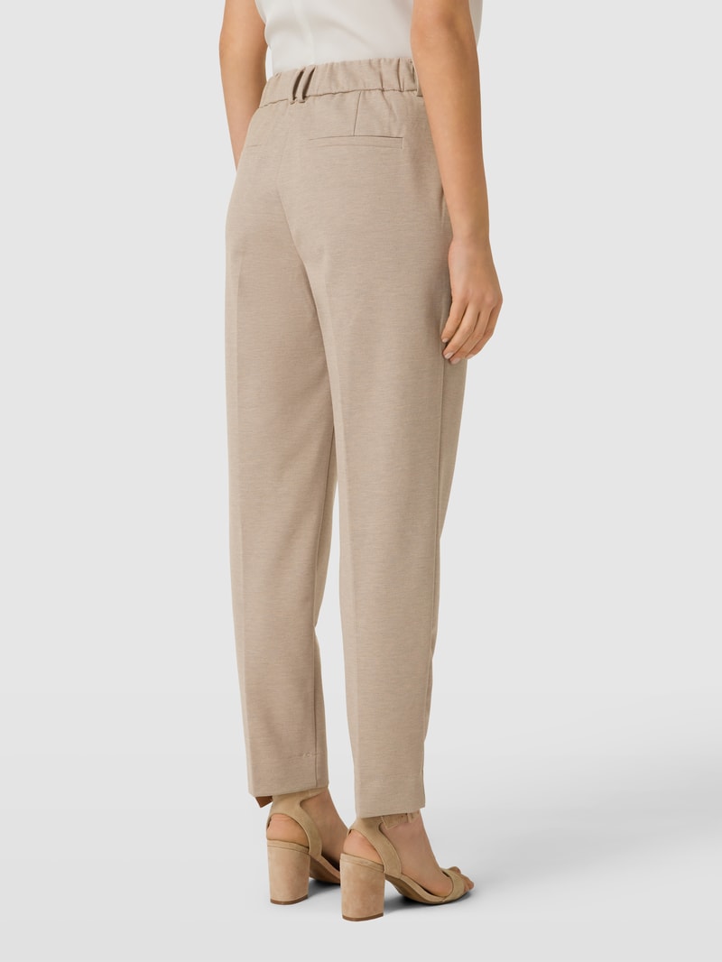 Bundfaltenhose in verkürzter Passform Modell 'Myrtel' in beige meliert