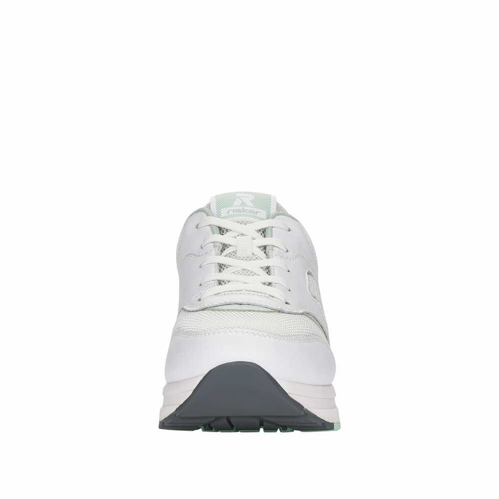 RIEKER Freizeit Schnürer weiss FSK Damen Halbschuhe
