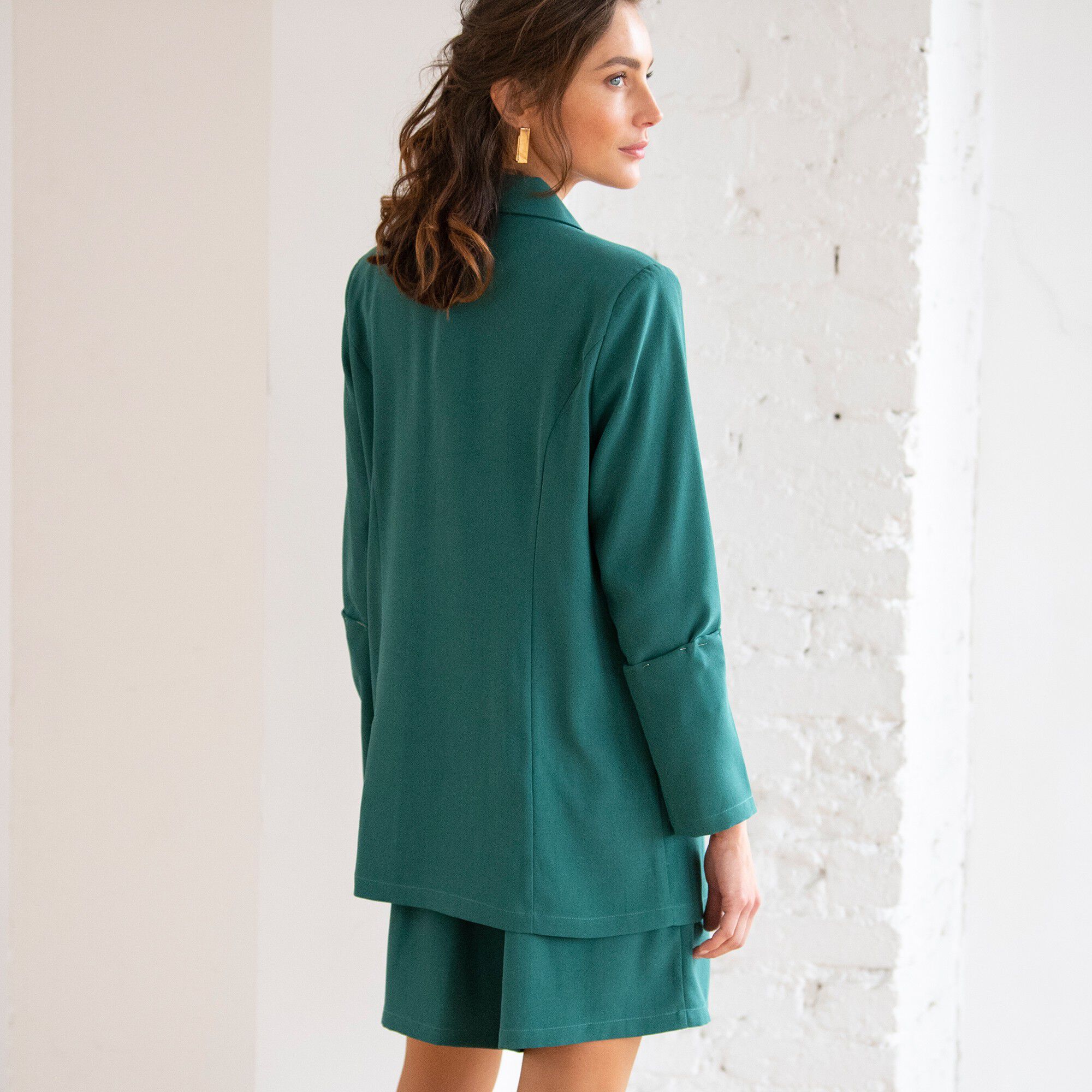 Veste blazer fluide manches longues