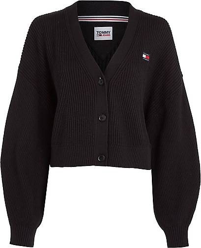 TOMMY-JEANS Damen Strickjacke TJW ESSENTIAL BADGE