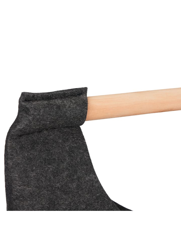 relaxdays Wäschesammler in Dunkelgrau/ Natur - (B)62 x (H)68 x (T)34,5 cm günstig kaufen onesize
