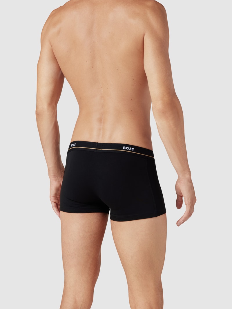Trunks mit Logo-Bund im 5er-Pack in schwarz