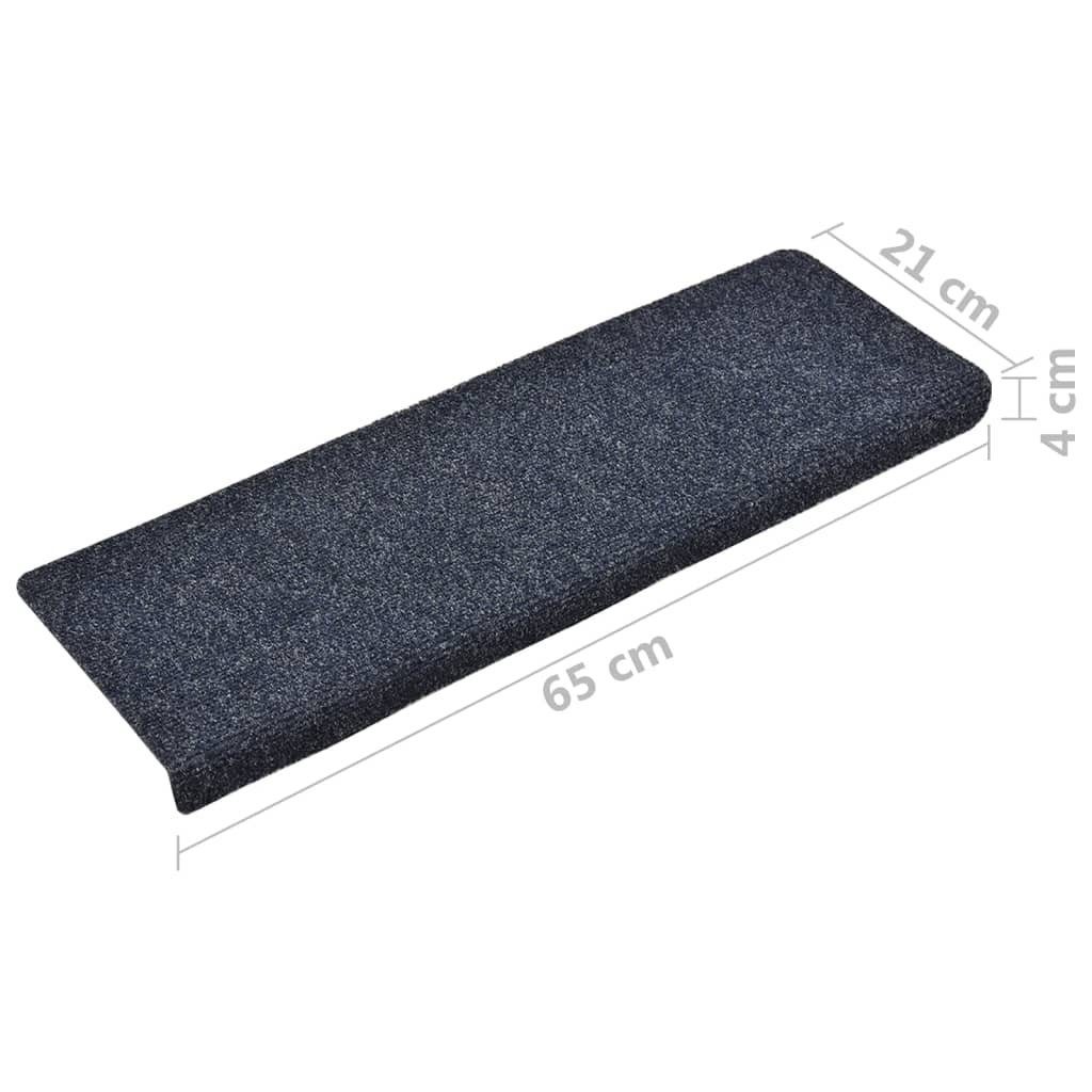 Stufenmatte Treppenmatten 5 Stk. Nadelvlies 65x21x4 cm Anthrazit, vidaXL, Rechteckig