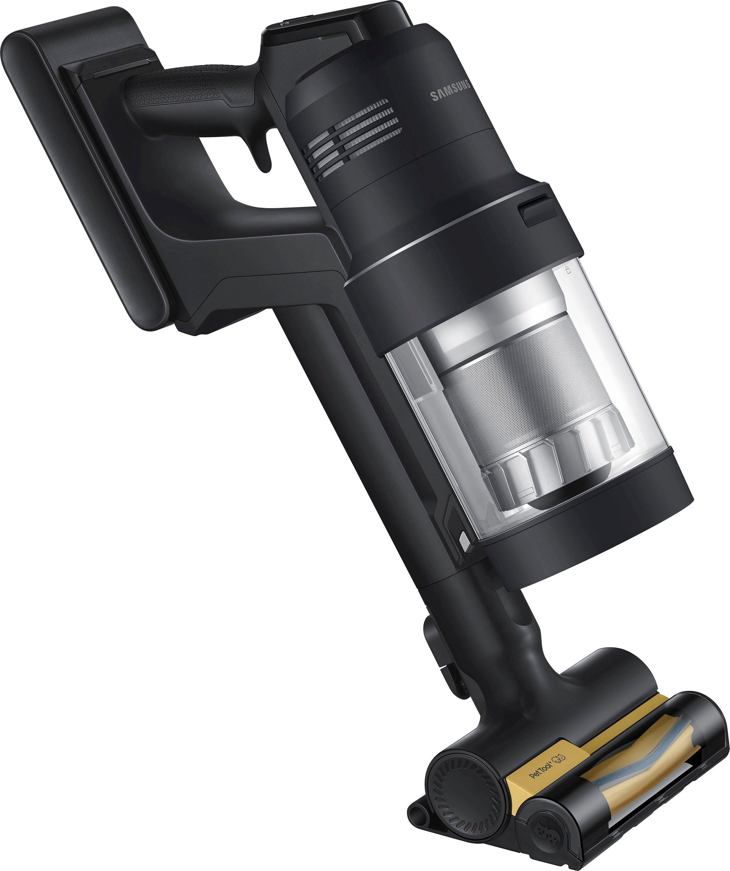 Samsung Akku-Handstaubsauger BESPOKE Jet AI Akku+ CompleteClean VS28C97B4QK/WD, 730 W, beutellos, automatische Entleerung mit selbstschließender Öffnung