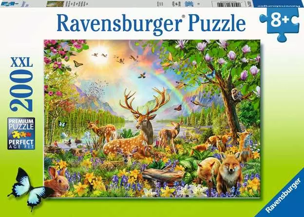 Kinderpuzzle ab 8 Jahren - Anmutige Hirschfamilie - 200 Teile