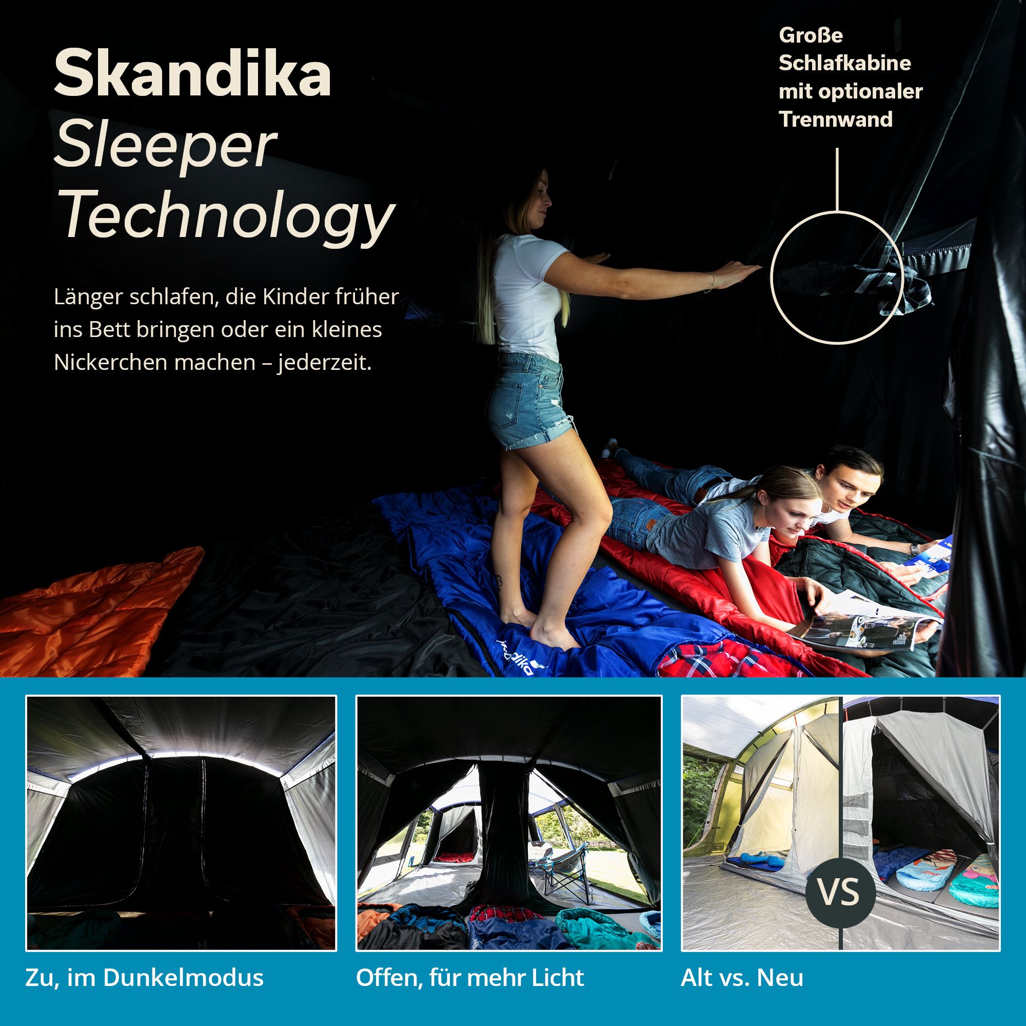 Skandika Montana 10 Sleeper Protect Tunnelzelt