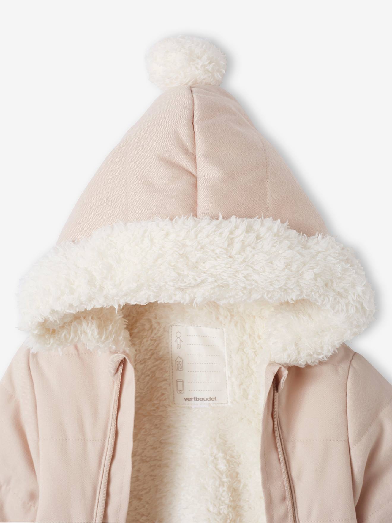 Vertbaudet Baby Winter-Overall aus Flanell mit Recycling-Polyester - nachtblau