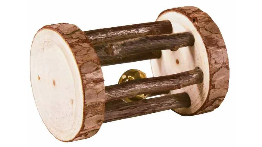 Trixie Natural Living Spielrolle mit Schelle ø 5 × 7 cm Nager Spielzeug