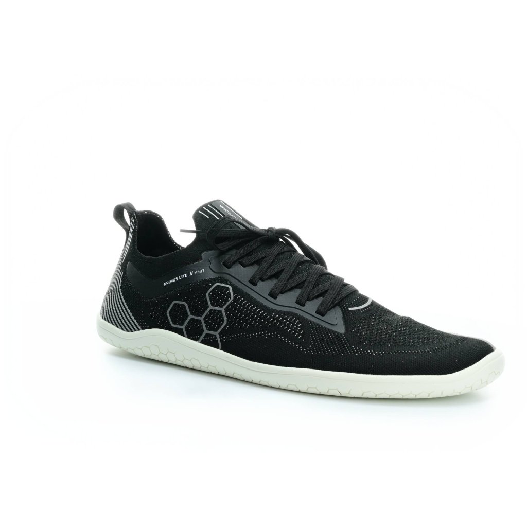 Vivobarefoot Primus Lite Knit M Obsidian Textile sportliche Barfußschuhe