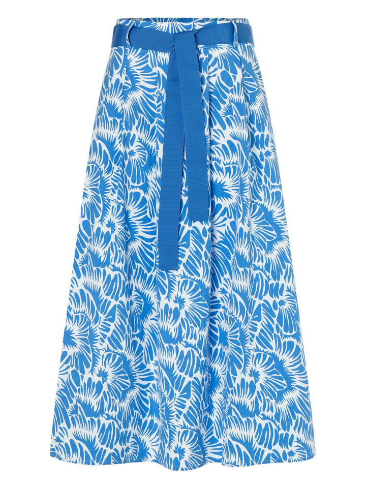 More & More Baumwollrock in blau günstig kaufen