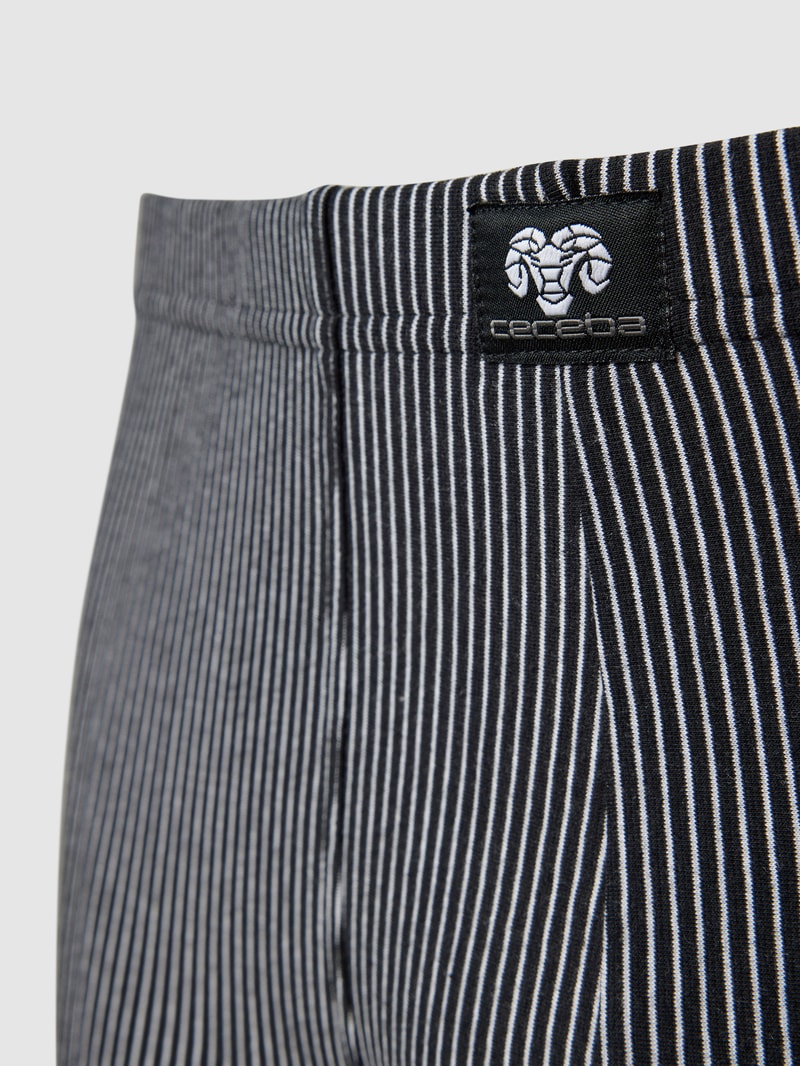 PLUS SIZE Trunks mit Label-Detail im 2er-Pack Modell 'SPIRIT' in schwarz