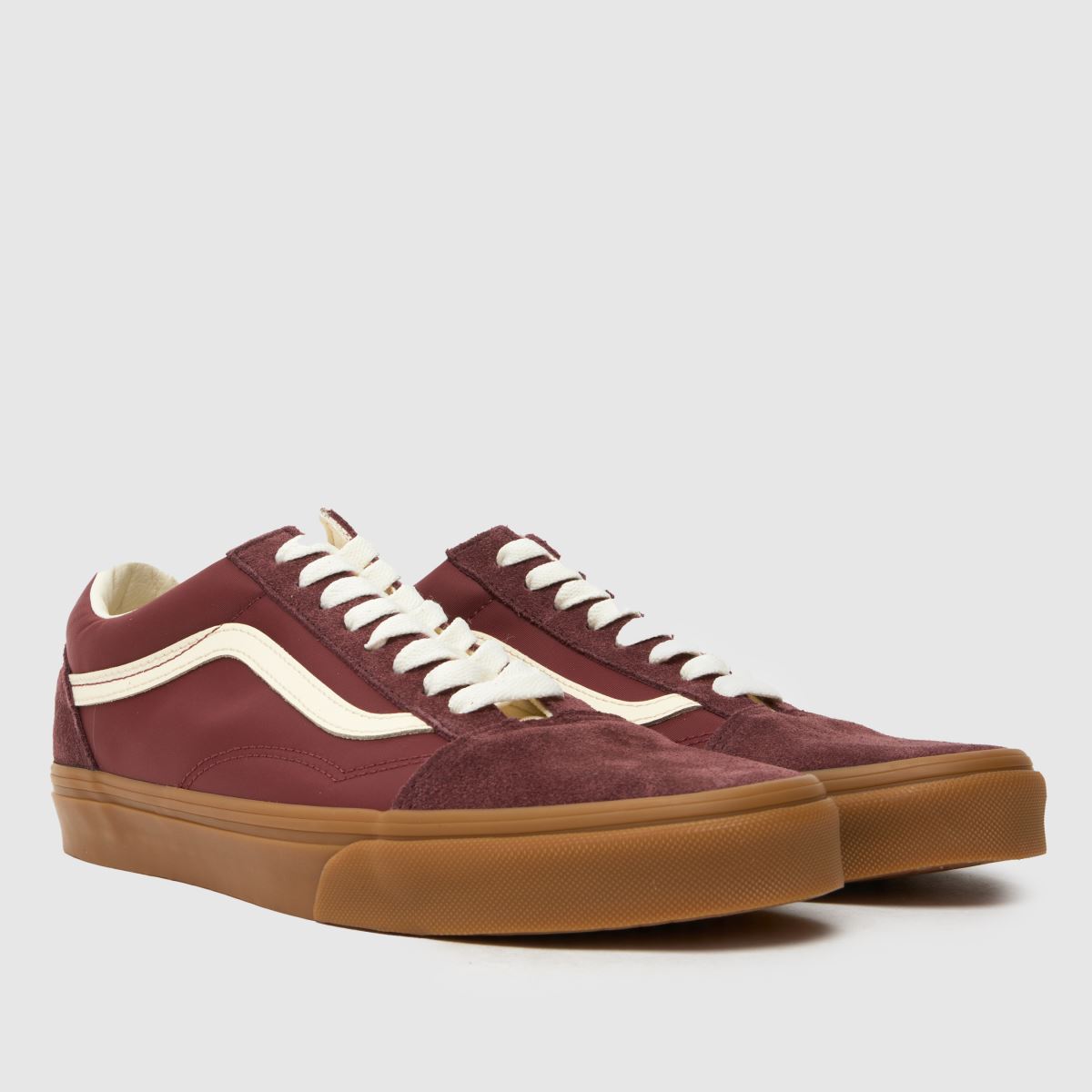 Vans – Old Skool – Vinröda sneakers