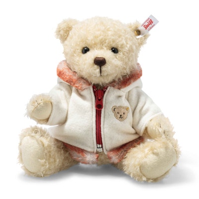 Mila Teddybär mit Winterjacke, 28 cm, beige