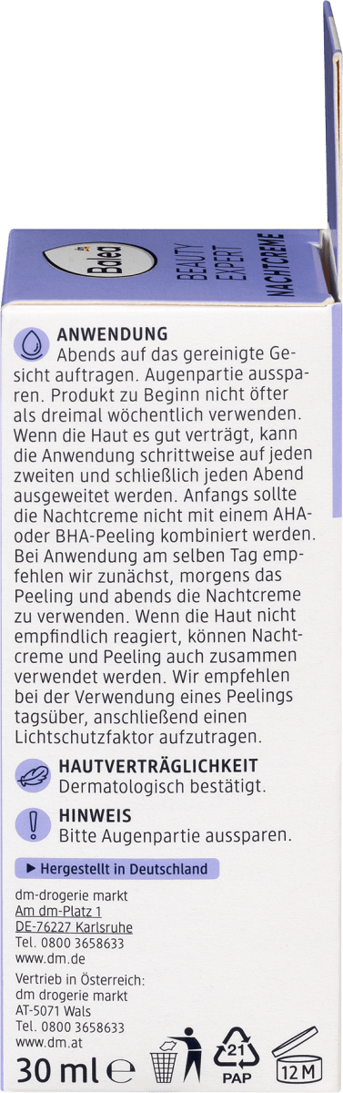 Nachtcreme Beauty Expert, 30 ml
