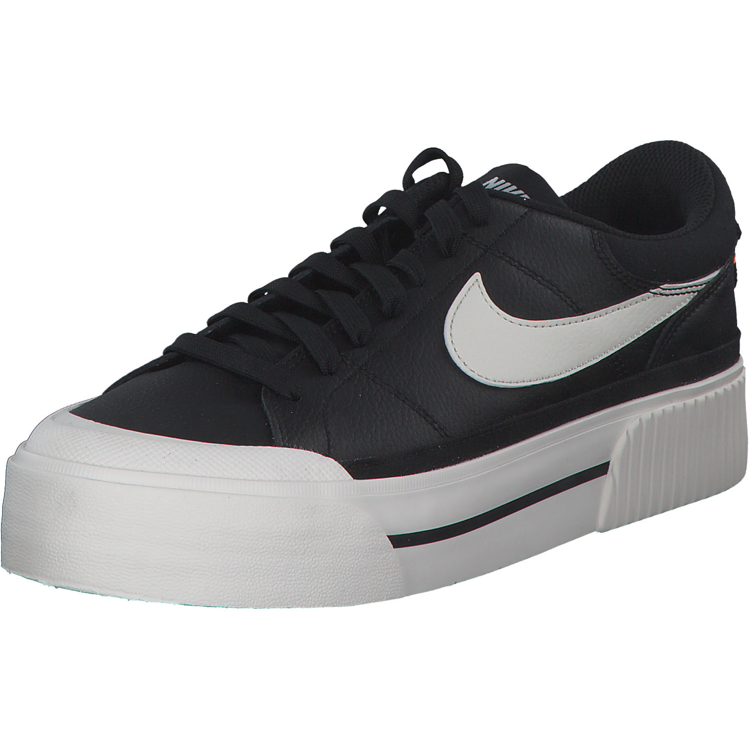Nike Court Legacy Lift DM7590, Schnürschuhe, Damen, black/wail white/team orange