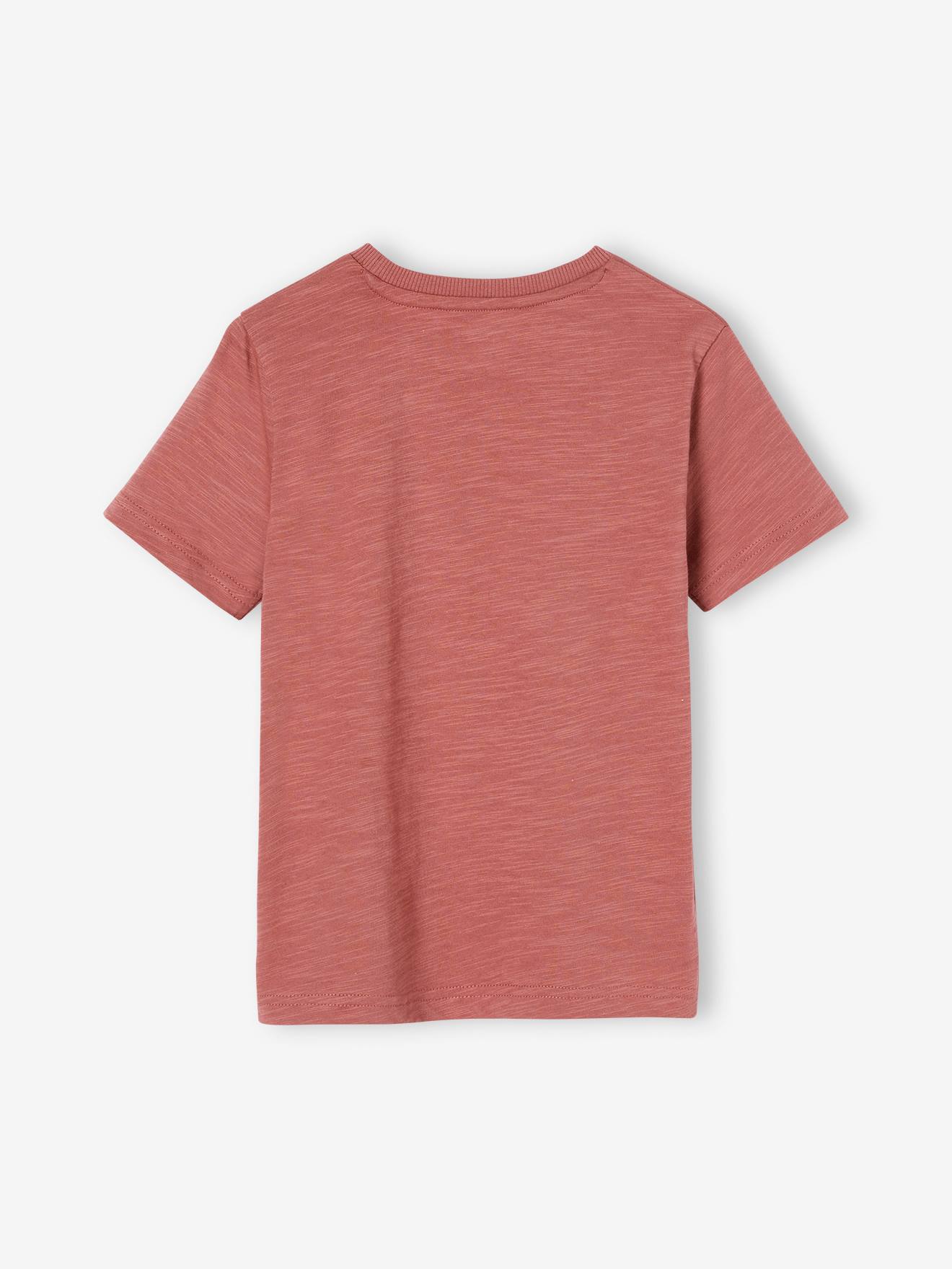 Vertbaudet Jungen T-Shirt, Tierprint - wollweiß
