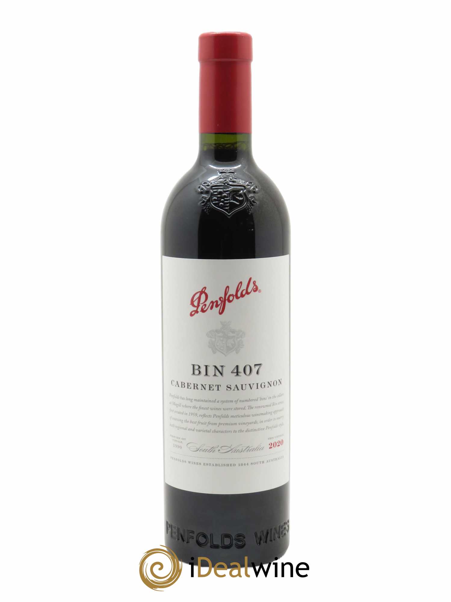 South Australia Penfolds Wines Bin 407 Cabernet Sauvignon  2020 - Lot de 1 Bouteille