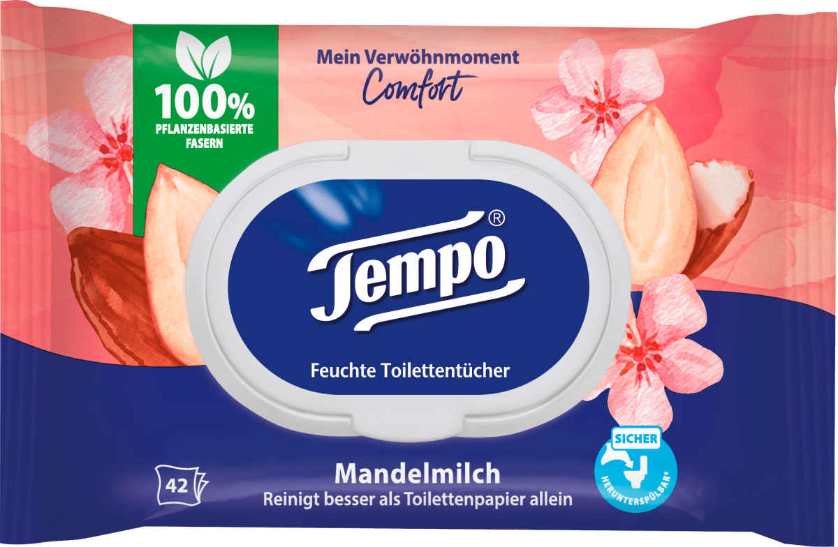 Feuchtes Toilettenpapier Mandelmilch & Panthenol, 42 St