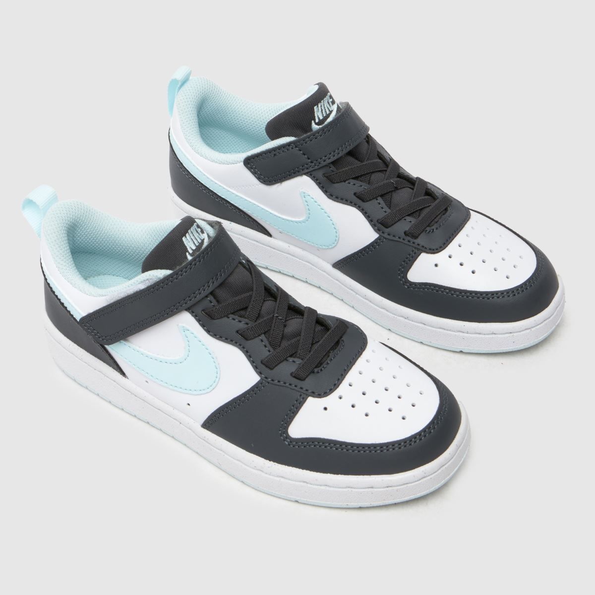 Nike grå multi court borough låga recraft juniorsneakers