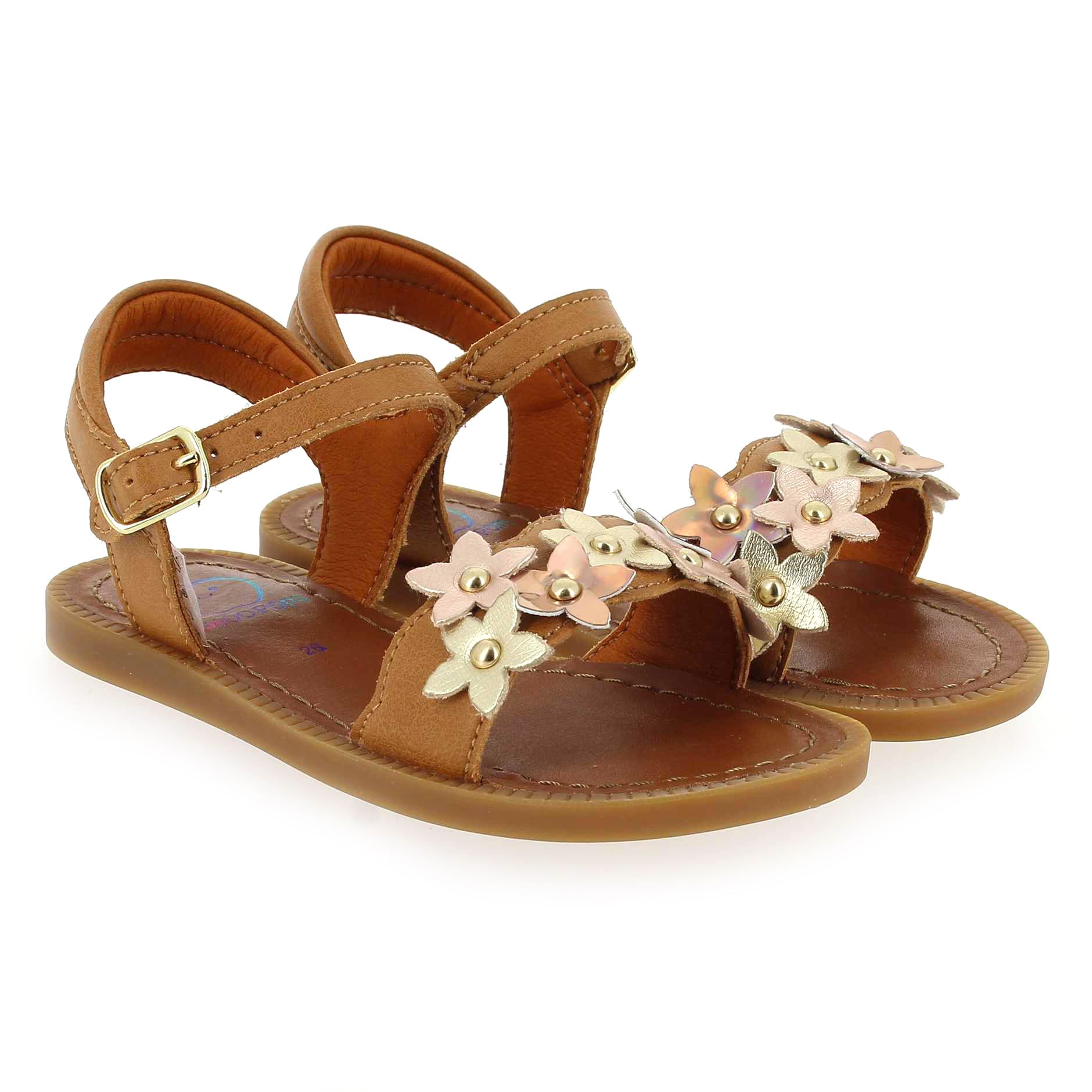 Shoopom  SOLAR FLORE - Cognac Doré