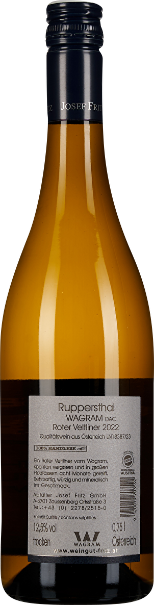 Josef Fritz Roter Veltliner Ruppersthal 2022