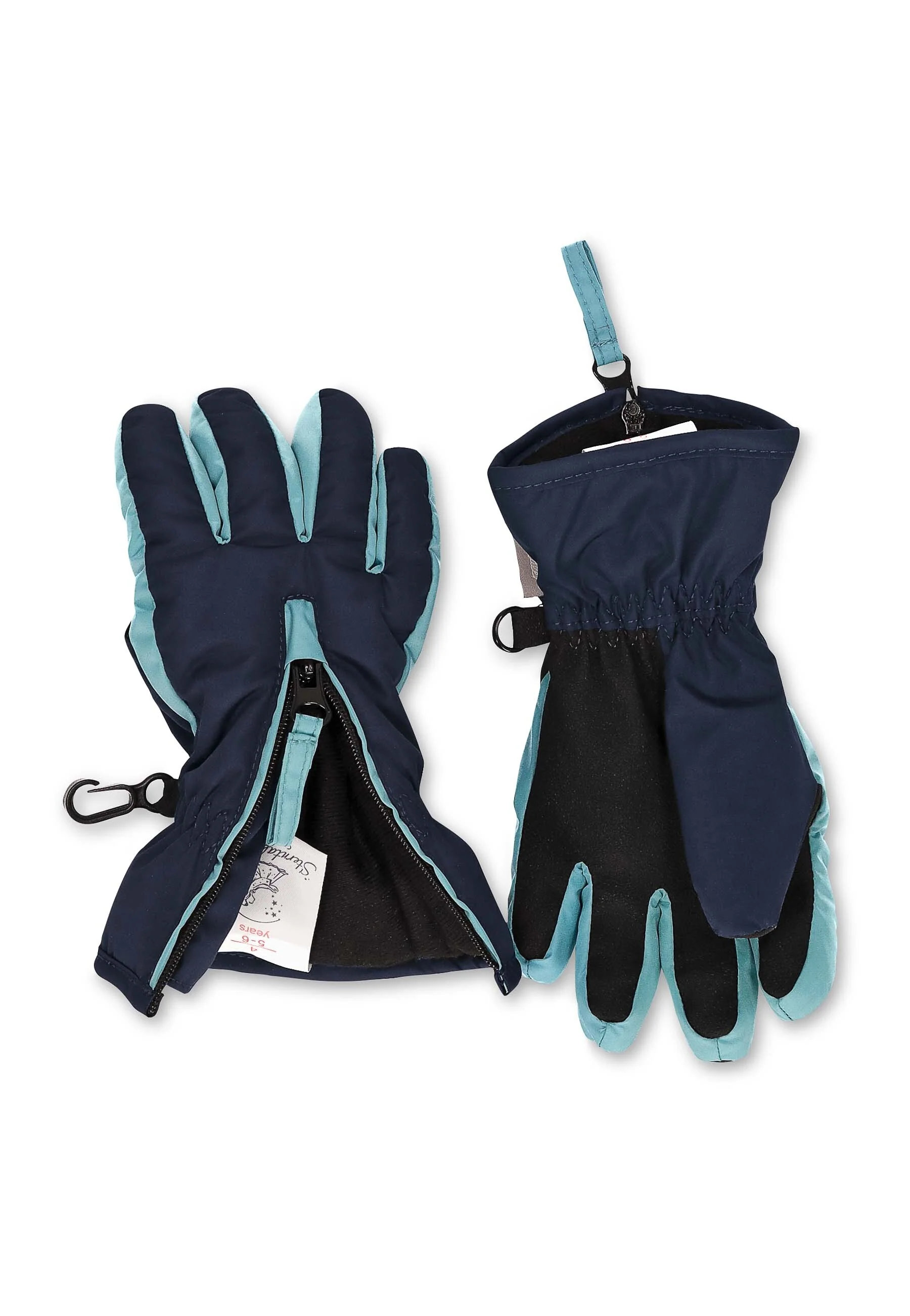 Fingerhandschuh aus Funktionsmaterial, zweifarbig