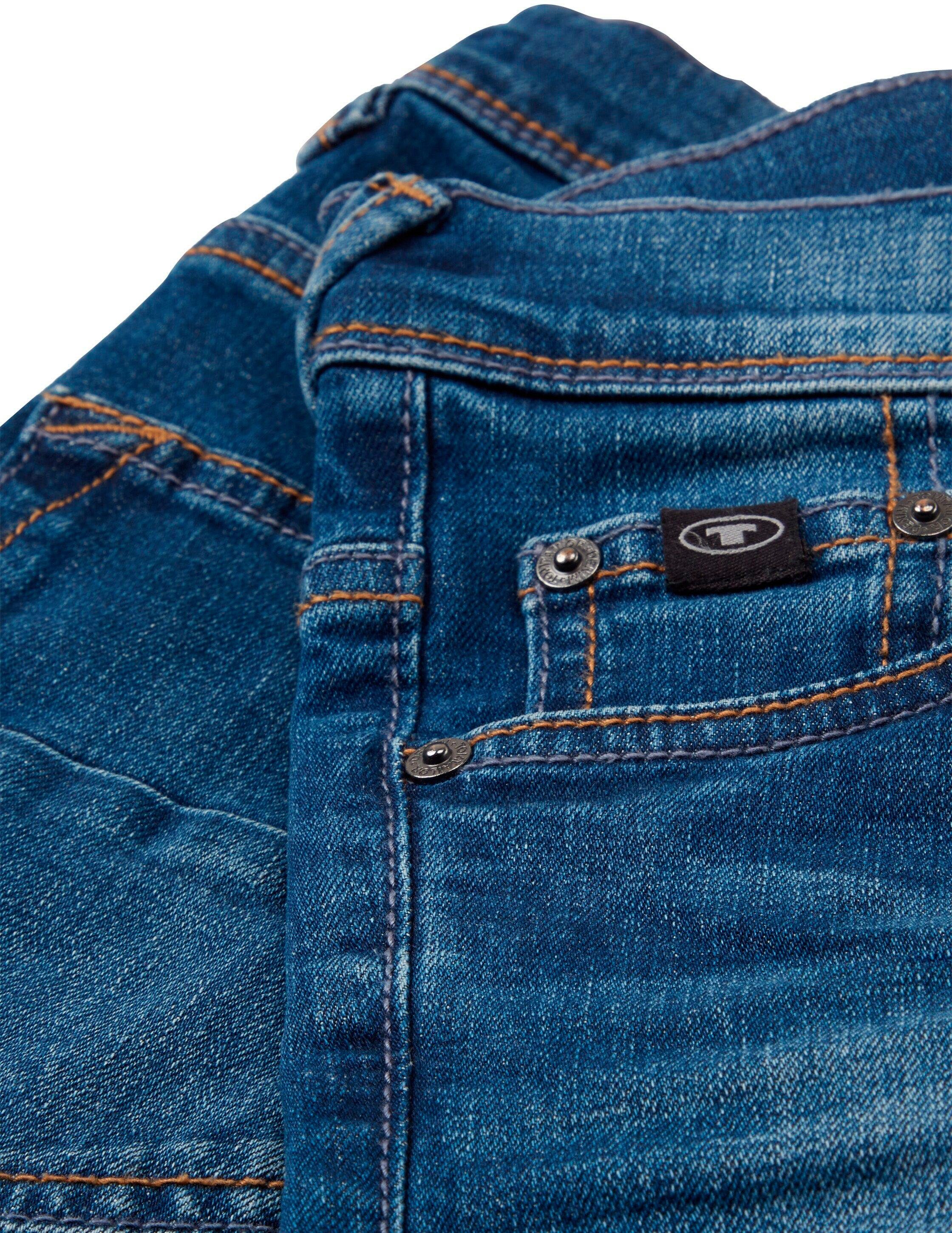 TOM TAILOR Slim-fit-Jeans mit Knopf- und Reißverschluss