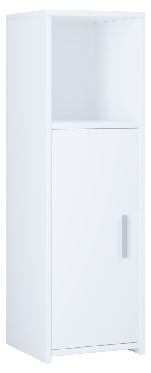 VCM Midischrank mit Drehtüre und 2 Fächer Zalo L Weiß