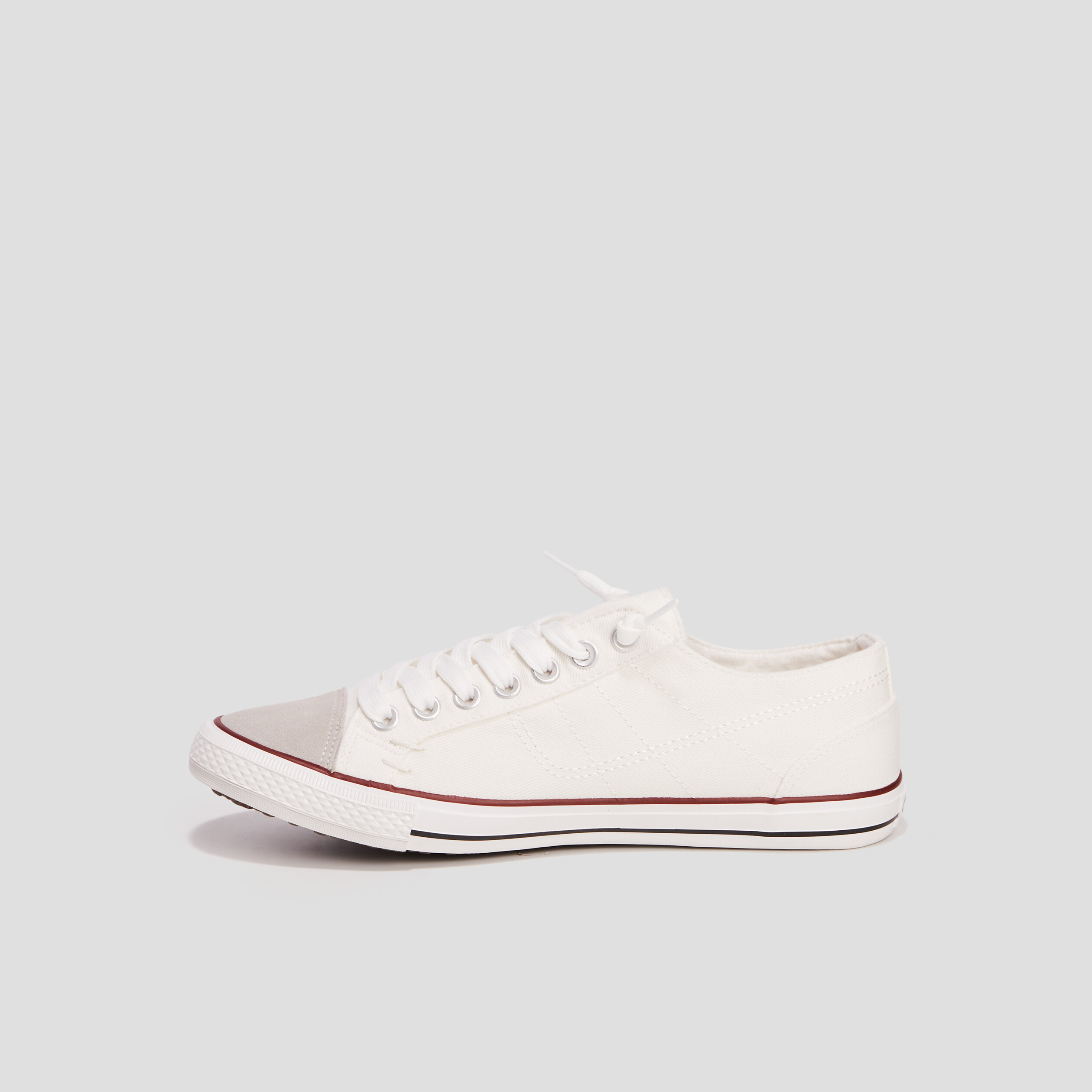 Tennis en toile à lacets Creeks blanc homme | La Halle