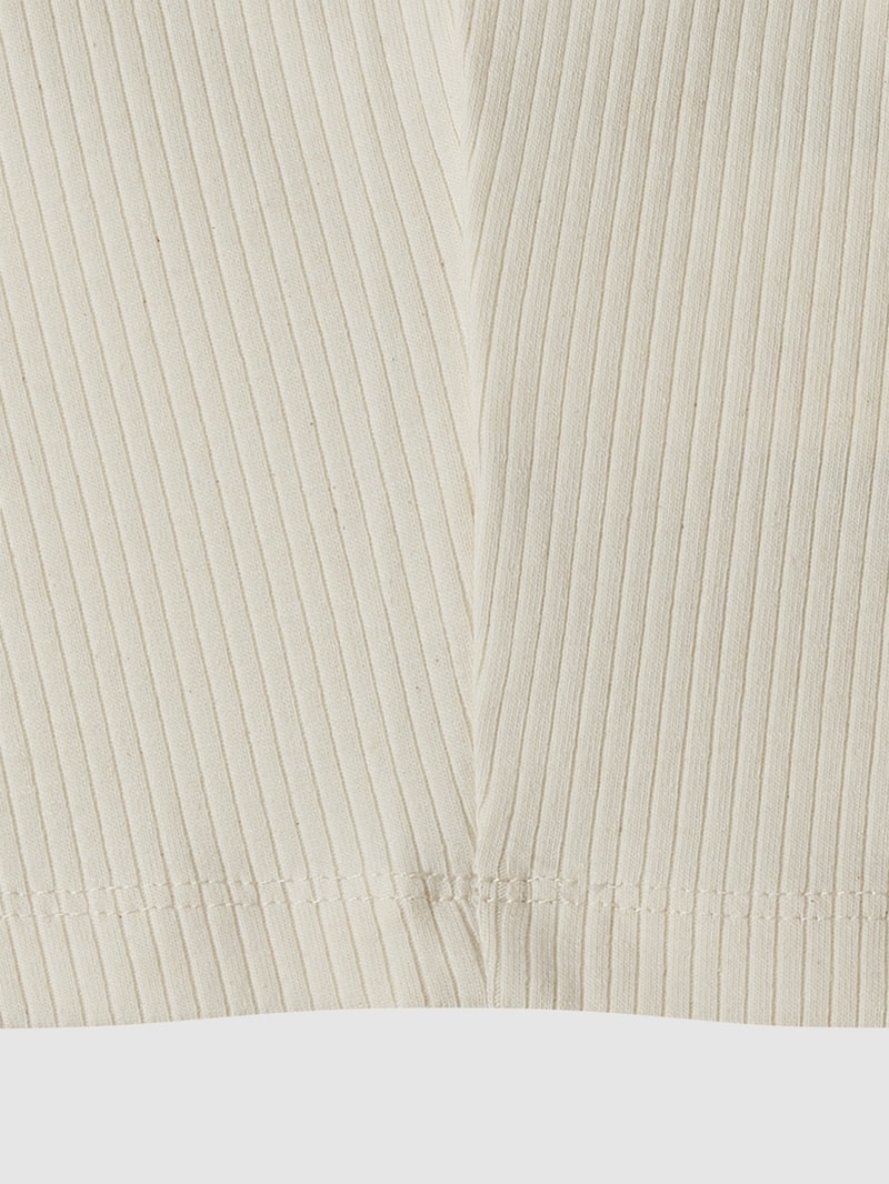 Crop Top mit Label-Stitching in weiß