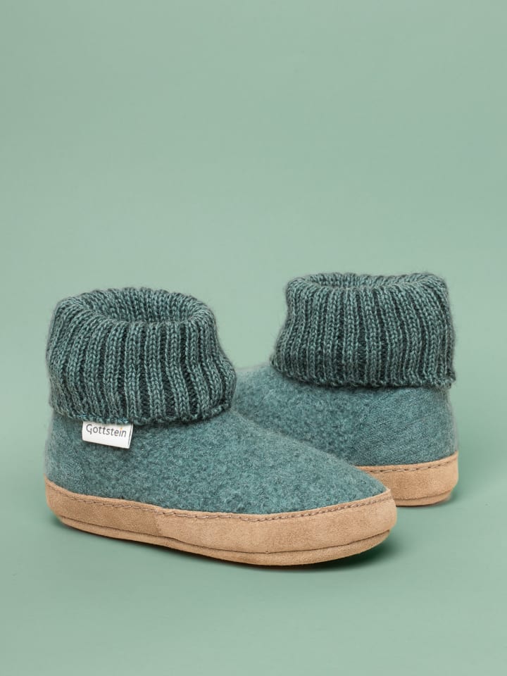 Gottstein Hausschuh Alpine Boot LE in grün günstig kaufen