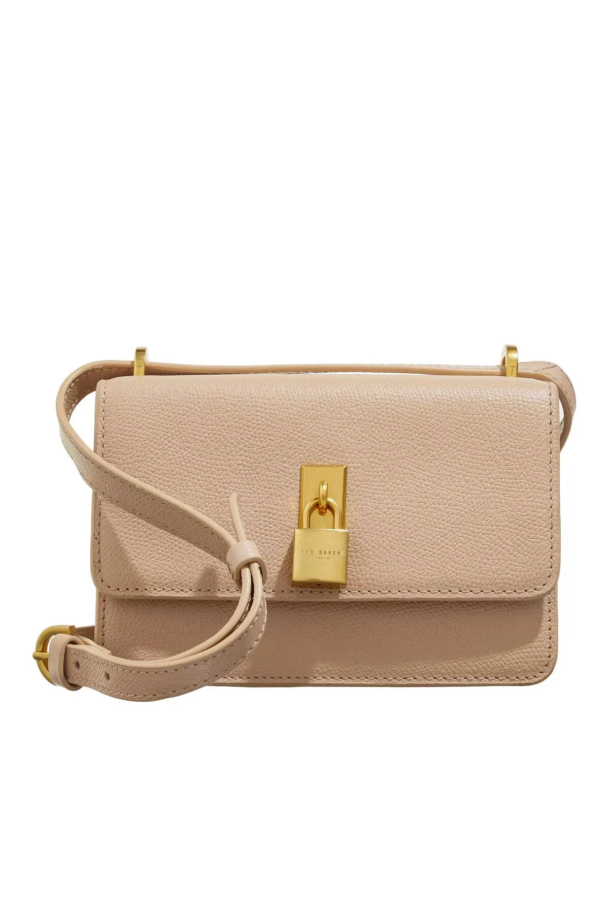 Ted Baker  Ssloane Mini-Schultertasche mit Vorhängeschloss Taupe